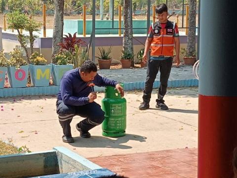 ซักซ้อมแผนปฏิบัติการป้องกันและบรรเทาสาธารณภัย